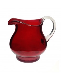 Smaller glass red jug 360 ml