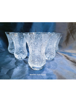 Turkish cut clear tea glass...