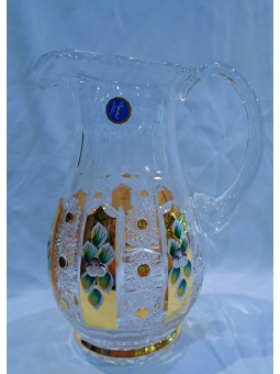 Jug decorated with gold and...