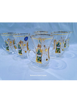 Verres poire turcs, or et...