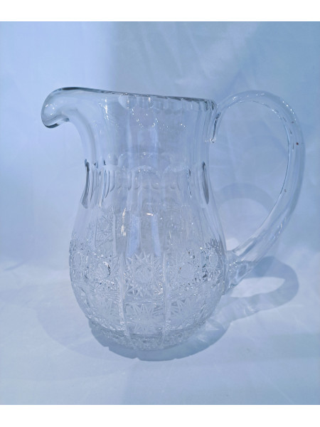 Carafe à eau en verre taillé à l'or 1 500 ml