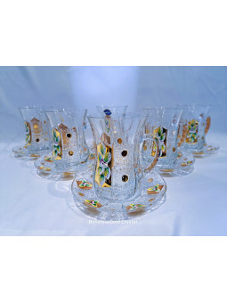 Armuda tea glasses with...