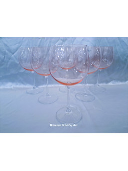 Pink wine glasses 300 ml, 6...