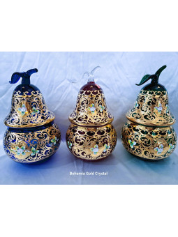 Pear jar, decorated with...