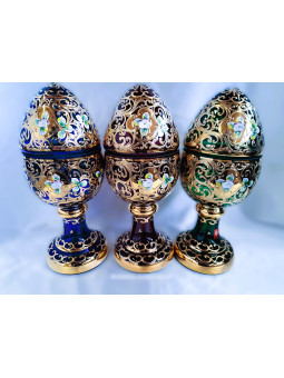 Egg box on a leg, decorated...