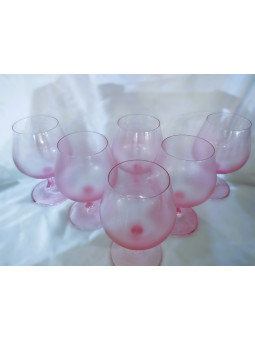 Pink cognac glasses, 250...