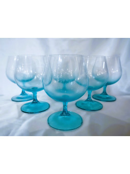 Blaue Cognac-Gläser, 250...