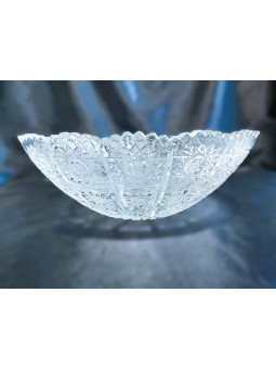 Glass bowl, open, ground 23 cm
