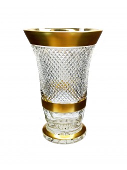 Tulip vase with gold and...