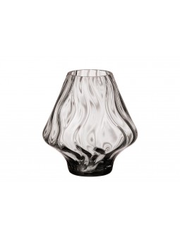 Glass vase Optic wavy black...