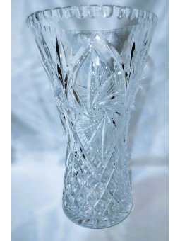 Broušená váza "X" 28 cm