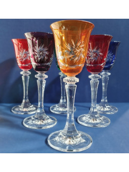 Verres à liqueur colorés 90...