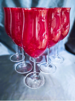 Ellenglas 360 ml, rot, 6 Stk