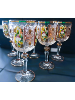 Mirel Cut Weingläser, Gold...