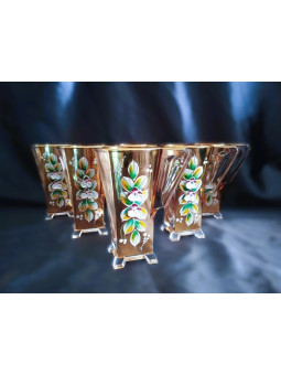 Tasses à thé 175 ml, or et...