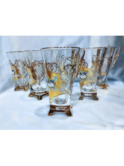 Teetassen 175 ml, Gold und...