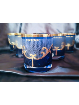 Blue glasses for water,...