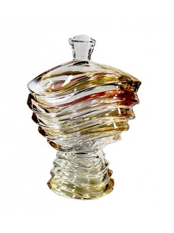 Skleněná dóza Wave barevná...